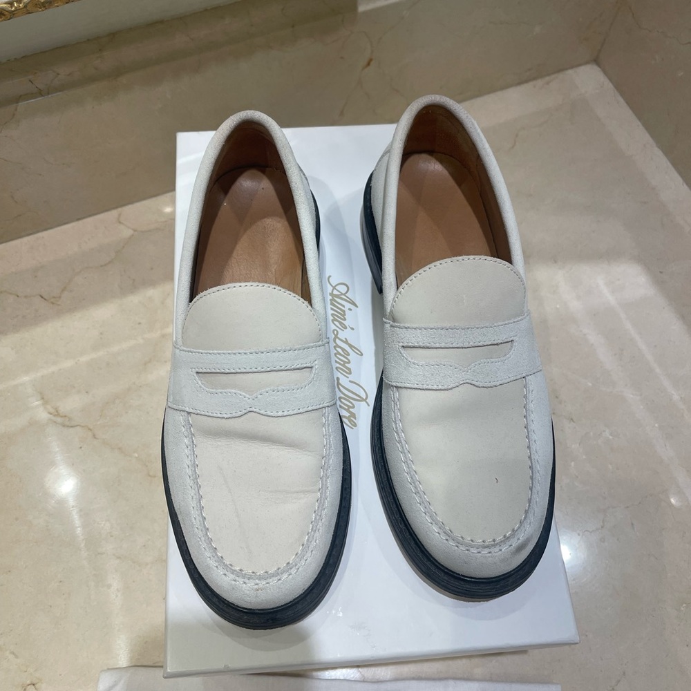 Aime Leon Dore White Loafers
